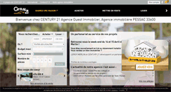 Desktop Screenshot of century21-aoi-pessac.com