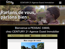 Tablet Screenshot of century21-aoi-pessac.com